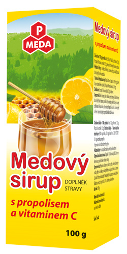 PM MEDOVÝ SIRUP s propolisem a vitaminem C 100 g